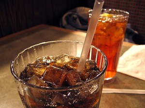 restaurant drinks with contaminated ice