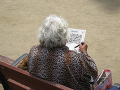 Woman Crossword Puzzle Alzheimer's